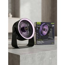 Auhma Aura Akse 360 Derece Dönebilen Çift Kullanımlı LED Işıklı Masaüstü ve Duvara Monte Edilebilir Fan