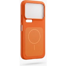 Nanospace Xiaomi 17 Pro Max Uyumlu Kılıf Magsafe Görünümlü Şarj Özellikli Meta Kapak Kılıf (Magsafe Çalışmaz)