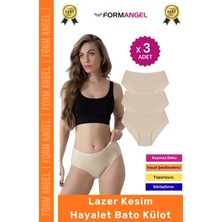 Form Angel #külot Lazer Kesim Iz Yapmaz Dikişsiz Esnek Rahat Toparlayıcı Kadın Hayalet Bato Külot - 3 Adet