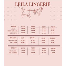 Leila Lingerie Leıla Lıngerıe Özel Tasarım Çift Askılı Bralet Takım