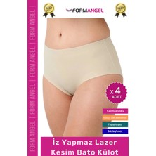 Form Angel #kilot Lazer Kesim Iz Göstermez Kaymayı Önleyen Doku 2 Beden Küçülten Hayalet Bato Külot - 4 Adet