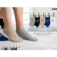 Armağanika 6 Çift Erkek Bambu Patik Çorap Siyah – Günlük ve Spor Kullanım