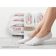Armağanika 6 Çift Kadın Babet Çorap Beyaz – Günlük ve Konforlu
