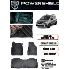 POWERSHIELD  Renault Kangoo 2024 ve Sonrası Araca Özel 5d Premium Havuzlu Oto Paspas Takımı