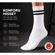 Eser Çorap 12 Çift Unisex Pamuklu Sporcu Çorabı Standart Beden Beyaz – Günlük ve Spor Kullanım