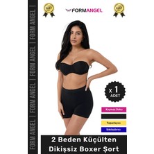 Form Angel #şort 2 Beden Küçülten Toparlayıcı Bel Sıkılaştırıcı Şekillendirici Yüksek Bel Dikişsiz Boxer Şort
