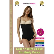 Form Angel #korse Iz Göstermeyen Lazer Kesim Toparlayıcı Şekillendirici Kaymaz Göğüs Altı Body Korse - 4 Adet