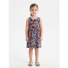 Babexi Bg 450365 Desenli Fiyonklu Elbise