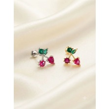 İnky Inky Cherry Love- Piercing Helix Tragus Lob Kıkırdak