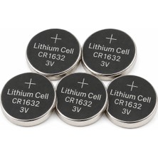 5 Adet - CR1632 3V Lityum Düğme Pil