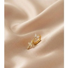 İnky Inky Faith Wing - Zirkon Taşlı Halka Tragus Helix Lobe Conch Rook Cerrahi Çelik Piercing