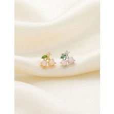 İnky Inky Cherry Blush - Piercing Helix Tragus Lob Kıkırdak Gümüş/ Altın Renk