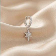 İnky Inky Dream Seeker - Zirkon Taşlı Halka Tragus Helix Lobe Conch Rook Cerrahi Çelik Piercing