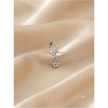 İnky Inky Dream Chaser - Zirkon Taşlı Halka Tragus Helix Lobe Conch Rook Cerrahi Çelik Piercing