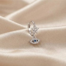 İnky Inky Celestial Nazar - Zirkon Taşlı Halka Tragus Helix Lobe Conch Rook Cerrahi Çelik Piercing