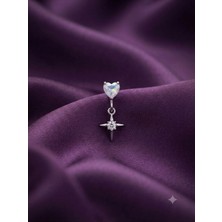 Stella Polaris - Zirkon Taşlı Tragus Helix Lobe Conch Rook Cerrahi Çelik Piercing