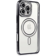 Kmrsfres Newface Iphone 16 Pro Max Kılıf Joke Simli Magneticsafe Kılıf - Gri