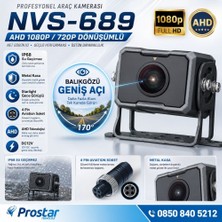 Navistar Balıkgözü Geniş Açılı Ahd 1080P/720P Ahd Profesyonel Araç Kamerası IP68 Metal Kasa