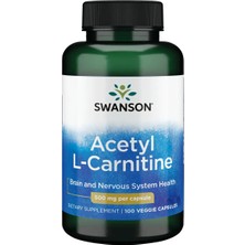 Swanson Acetyl L-Carnitine 500 Mg 100 Kapsül