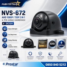 Navistar Ahd 1080P/720P Profesyonel Ahd Yan Araç Kamerası IP67 Su Geçirmez Kompakt Tasarım