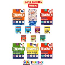 Fenomen Yayıncılık 7.sınıf Mat A+Mat Fasikül+Fen B+Türkçe B+Paragraf B ve Sosyal Bilgiler Soru Bankası Zamansız Ajanda Hediyeli 2027