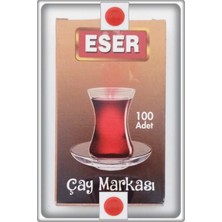 TAN EXPRESS Çay Markası Yuvarlak Kırmızı 100 Adet