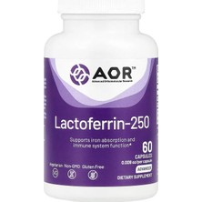 Belirtilmemiş Advanced Orthomolecular Research Aor, LACTOFERRIN-250, 250 Mg , 60 Capsules