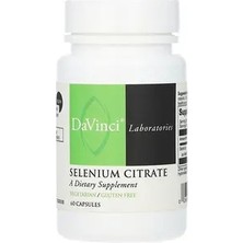 Da Vinci Labs Da Vinci Selenyum Sitrat, 200 Mcg, 60 Kapsül Takviye Edici Gıda