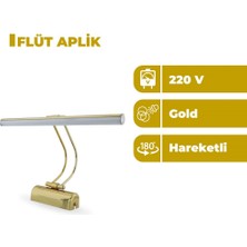 Zeyrise 6W Gold Resim Aplik 3200K Sarı Işık