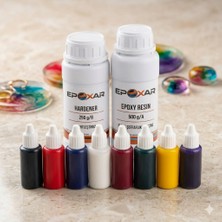 Epoxar 0,75 kg Şeffaf Epoksi Reçine Kit + 8'li Renkli Pigment Boya Avantaj Paketimiz