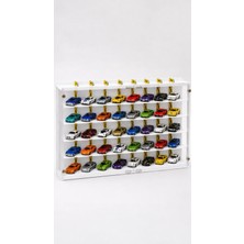 48 Araçlık 1/64 Hotwheels, Matchbox Uyumlu, Pleksi Kapaklı Hobi Oyuncak Araba Rafı Koleksiyon Model Araba Garajı
