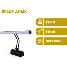 Zeyrise 6W Siyah Resim Aplik 3200K Sarı Işık