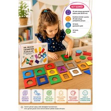 Toyfest Montessori Ahşap Bultak Dr Seguin Geometrik Plakalar Renk Şekil Eşleştirme 40 Parça Plaka 6X10 cm