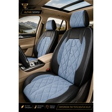 Trobus Renault Clio 5 2019+ Uyumlu Altar Serisi Tay Tüyü Füme Siyah Oto Koltuk Kılıfı