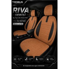 Trobus Hyundai Accent Blue 2011+ Uyumlu Riva Serisi Tay Tüyü Açık Taba Siyah Oto Koltuk Kılıfı
