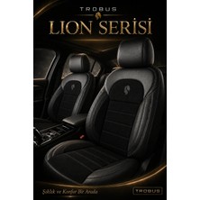 Trobus Mercedes C180 Amg 7g 2010-2014 Uyumlu Lion Serisi Tay Tüyü Siyah Oto Koltuk Kılıfı