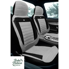 Trobus Dacia Duster Suv 2013-2017 Uyumlu Natura Serisi Kumaş Gri Siyah Oto Koltuk Kılıfı