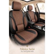 Trobus Opel Astra 2004 Sonrası Uyumlu Palmiye Serisi Tay Tüyü Taba Siyah Oto Koltuk Kılıfı