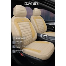 Trobus Opel Astra G Kasa Hb 2000-2004 Uyumlu Natura Serisi Kumaş Bej Oto Koltuk Kılıfı
