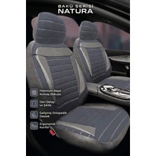 Trobus Renault Brodway Sedan 1981-1999 Uyumlu Natura Serisi Kumaş Füme Gri Oto Koltuk Kılıfı