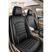 Trobus Ford Kuga 2008 ve Sonrası Uyumlu Jetdrive Serisi Kumaş Siyah Beyaz Oto Koltuk Kılıfı