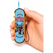Onr Store Vacation Tasarımlı Gaz Dolumlu Turbo Çakmak Bilek Askılı Pembe Retro Model