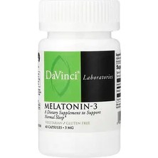 Da Vinci Labs Da Vinci Melat-Onin-3, 3 Mg, 60 Kapsül Takviye Edici Gıda