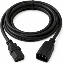 1.5 Metre C13 C14 Güç Uzatma Kablosu Pc Bilgisayar Monitör Pdu Sahne Işığı Baskül Uyumlu Elektrik Kablosu Yüksek Performans
