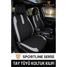 Trobus Fiat Egea Sedan 2014 Sonrası Uyumlu Sportline Serisi Tay Tüyü Siyah Gri Oto Koltuk Kılıfı