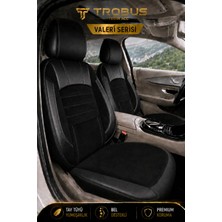Trobus Fiat Tipo 1990-1999 Uyumlu Valeria Serisi Tay Tüyü Siyah Oto Koltuk Kılıfı