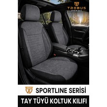 Trobus Hyundai Elantra 2011 Sonrası Uyumlu Sportline Serisi Tay Tüyü Füme Siyah Oto Koltuk Kılıfı