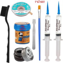 MHM Kremlehim Mchanc 138°C 42GR Havya Uc Temizleyici Flux Lehim Toplama CP-3515 Lehim Emme Teli Yardımcı SET05