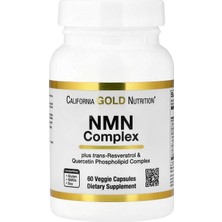 California Gold Nutrition, Nmn Complex With Trans-Resveratrol, Quercetin Phytosome Complex, Apigenin, And Luteolin, 60 Veggie Capsules