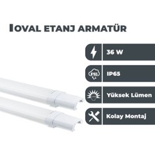 Zeyrise 36W Oval Etanj Armatür 4000K Günışığı